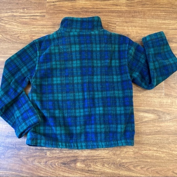 Izod plaid fleece quarter zip pullover size 5/6 - Picture 6 of 6